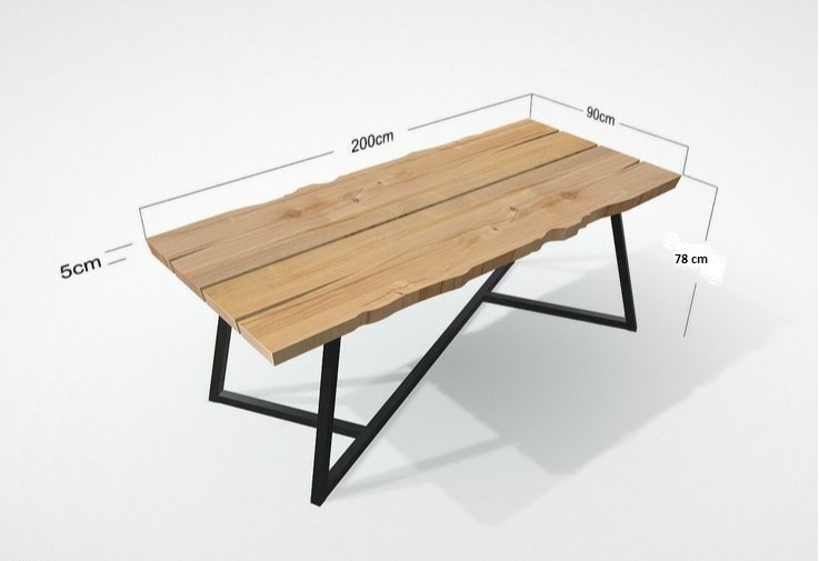 Mesa Comedor Roble Oscuro C#906 - Imagen 4