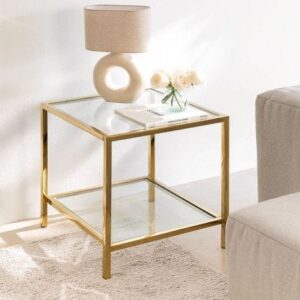 Mesa Lateral vidrio modelo L#704