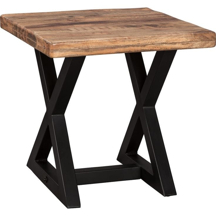 Mesa Lateral X Roble modelo L#703 - Imagen 2